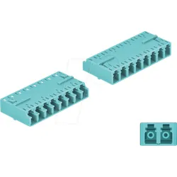 DELOCK 87931 - LWL Kupplung LC / LC Octuplex, aqua
