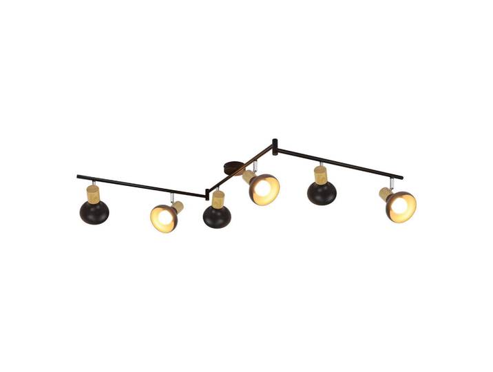 Nettlife Deckenstrahler Ferguson 6-flammig 17.5/11/150 cm, Schwarz, Metall, E14, 11x150x17.5 cm, Lampen & Leuchten, Innenbeleuchtung, Spots & Strahler, Deckenspots