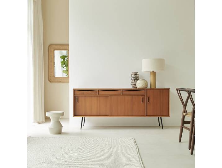 Buffet aus massivem Mahagoniholz 170 cm Simen - Natur - Mahogany