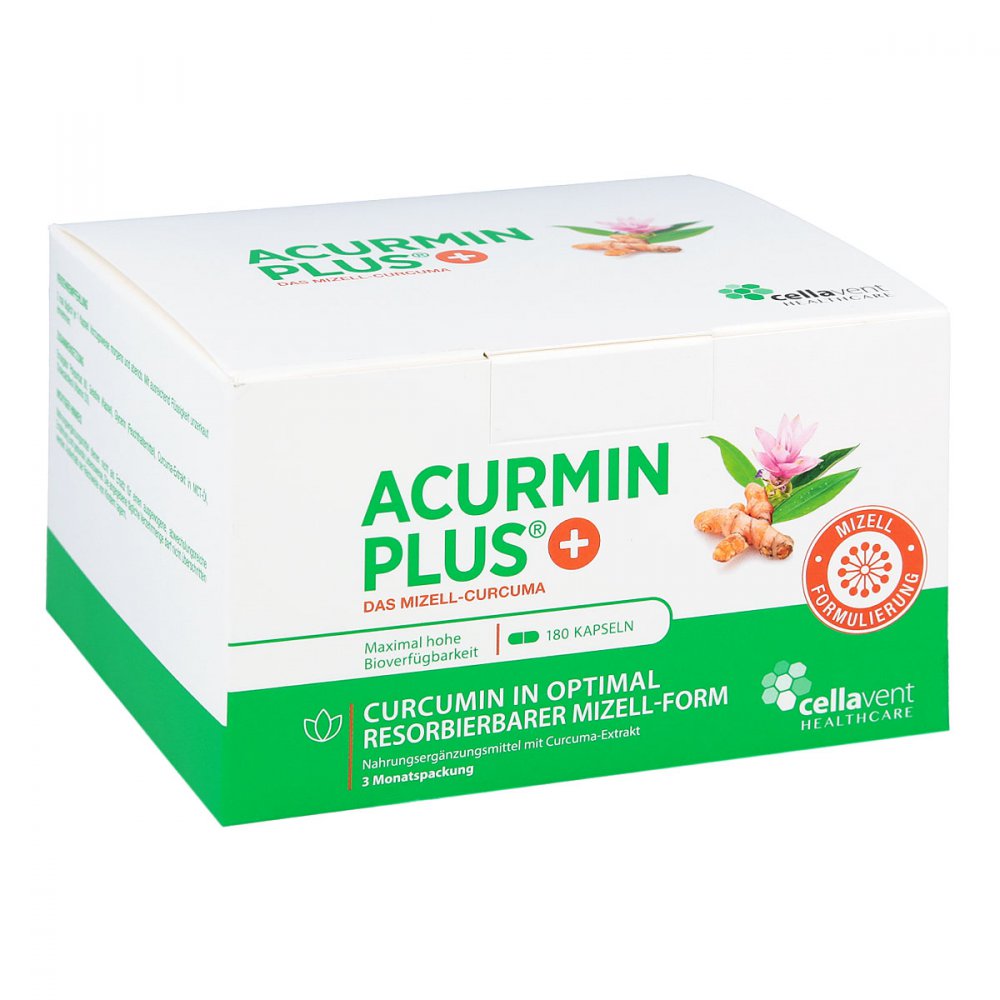 Cellavent Healthcare GmbH Acurmin Plus Das Mizell-curcuma Weichkapseln 12451506