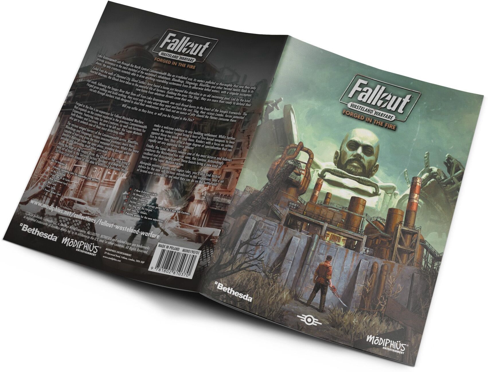 Fallout: Wasteland Warfare – Forged in the Fire Rules Expansion for Board Games by Modiphius Entertainment