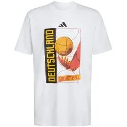 adidas Dbb Basketball Graphic T-Shirt Herren - white - S