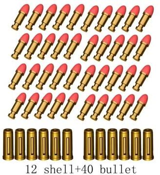 Uplift Treasures ZP5 Revolver Soft Dart Blaster Toy With Continuous Firing Action 12 shell 40 bullet