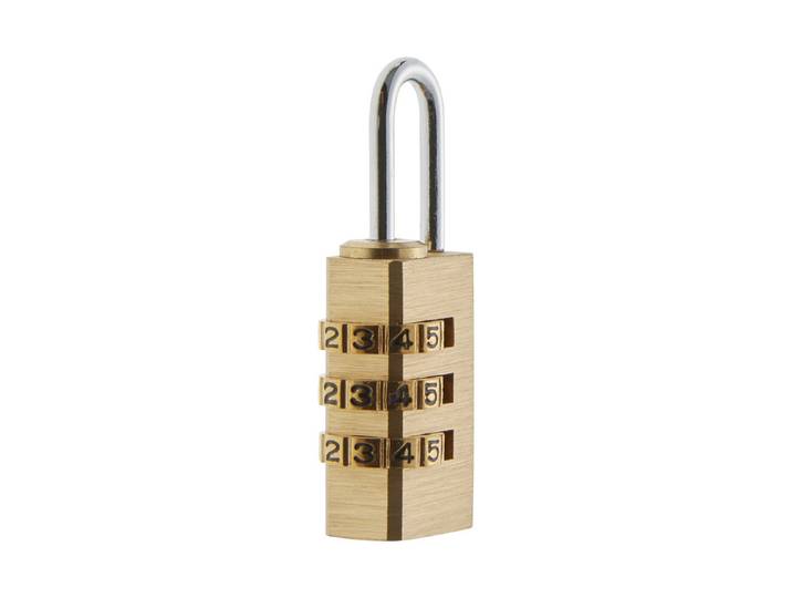Burg-Wächter Zahlen-Vorhangschloss Combi 80 15 Messing 44.4 × 15 × 12 mm