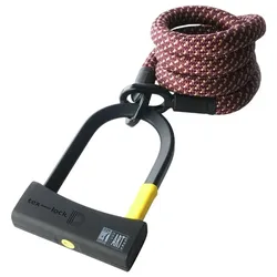 TEX-LOCK Textilschloss Eyelet inkl. D-Lock 160 cm | Chateau Red