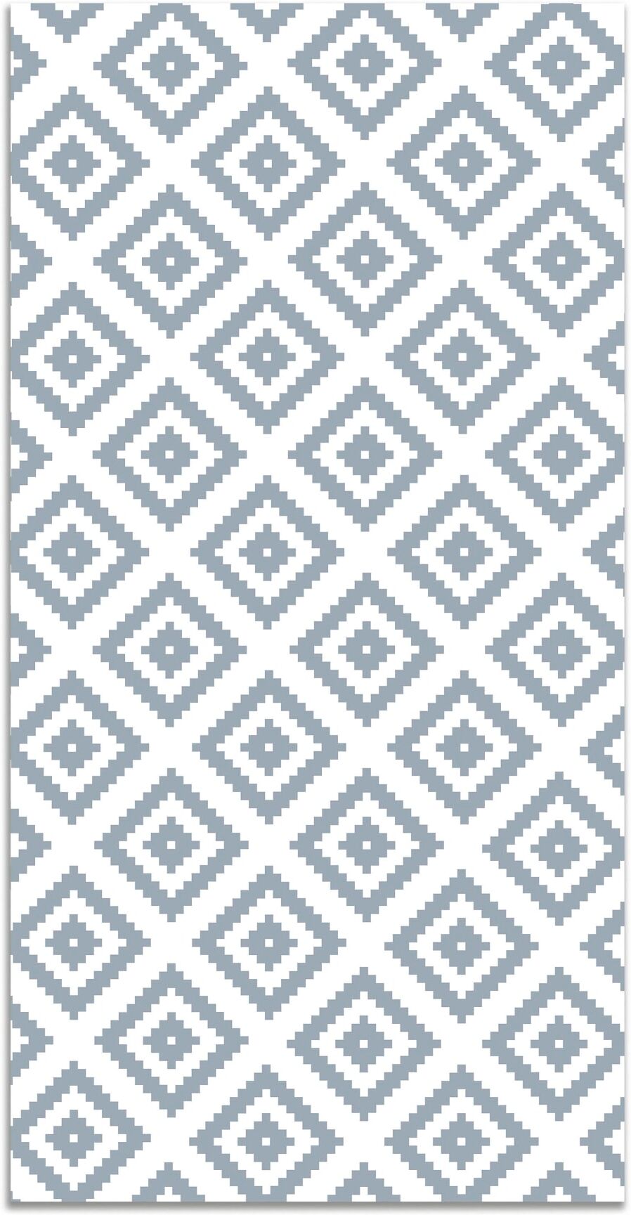 Home and Living Tapis vinyle carrés bleus 60x250cm Bleu 250x0x60cm