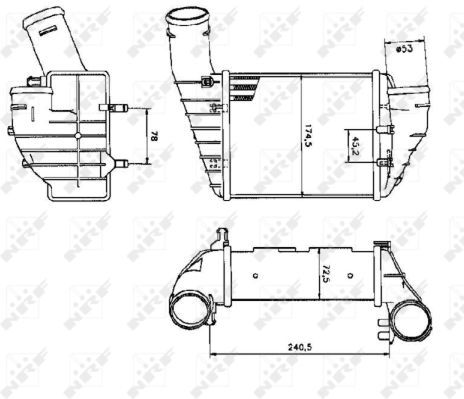 Nrf Ladeluftkühler 30131 Für Vw