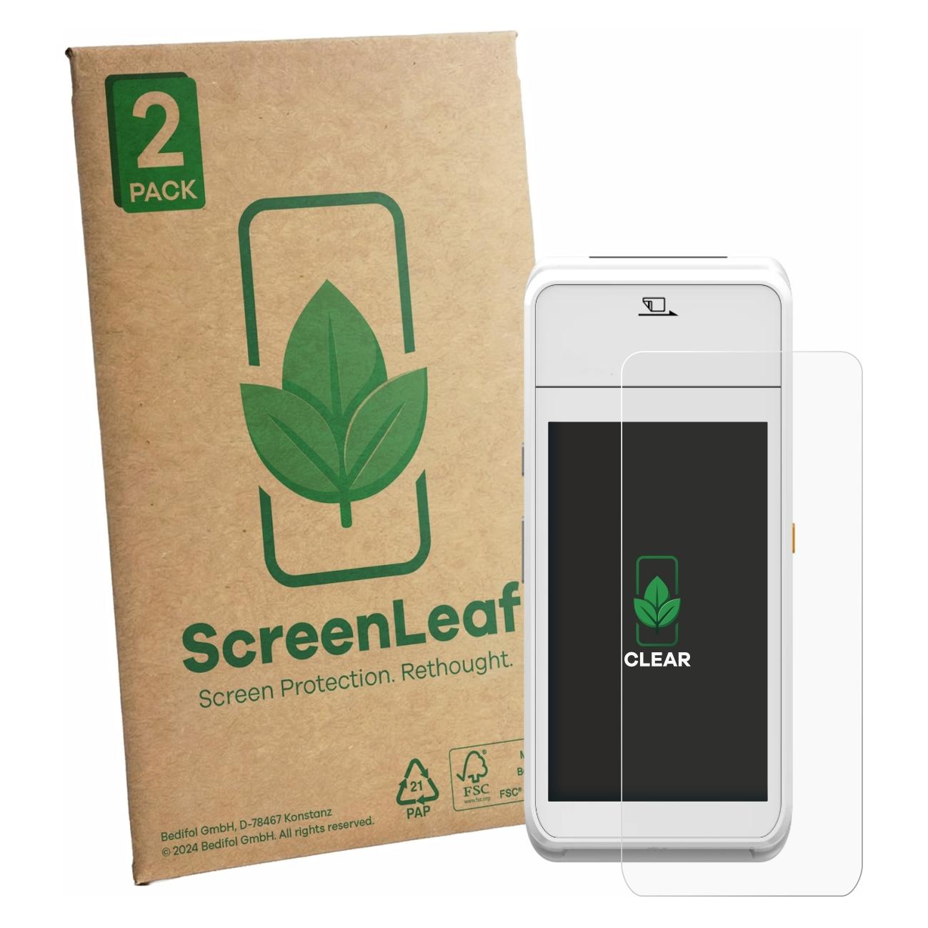 ScreenLeaf Schutzfolie für Pax A99 Displayschutz Display Schutz Folie Klar Transparent (6163998)