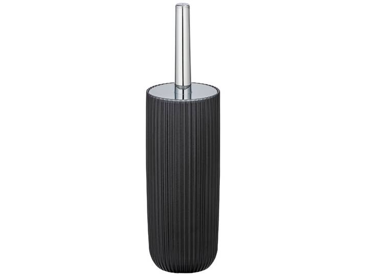 WC-Garnitur WENKO Agropoli , grau, H:36,5cm L:10cm, Kunststoff, Reinigungsbürsten, WC-Garnitur, mit geschlosssener Form