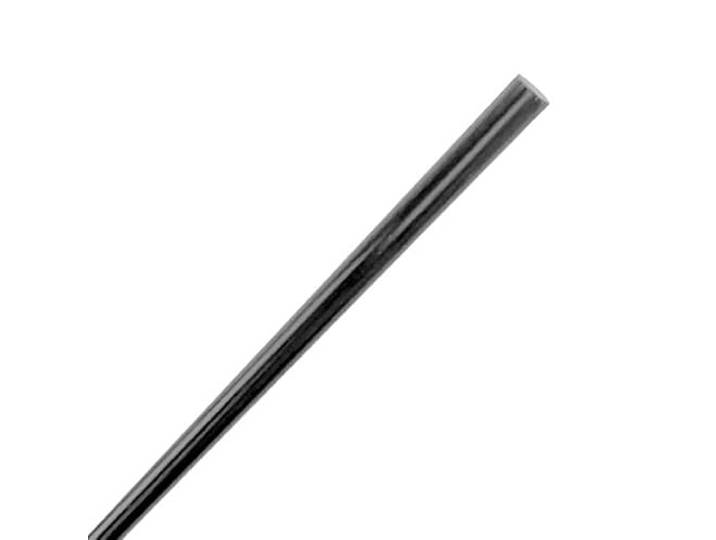 10 Stück schwarzer Fiberglasstab, lang 1000 mm, for Modellflugzeuge, Drachen, Bastelarbeiten(3.5mmx1000mm)