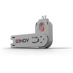 Lindy 40620 Schnittstellenblockierung Türblockierschlüssel USB Typ-A Pink Acrylnitril-Butadien-Styrol (ABS) 1 Stück(e)