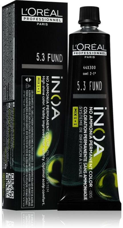 L’Oréal Professionnel Inoa Permanent-Haarfarbe ohne Ammoniak Farbton 5.3 FUNDAMENTAL 60 ml