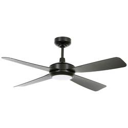 Lucci AIR Slipstream Deckenventilator 22 W (Ø x H) 107 cm x 33 cm Schwarz mit Fernbedienung 213303