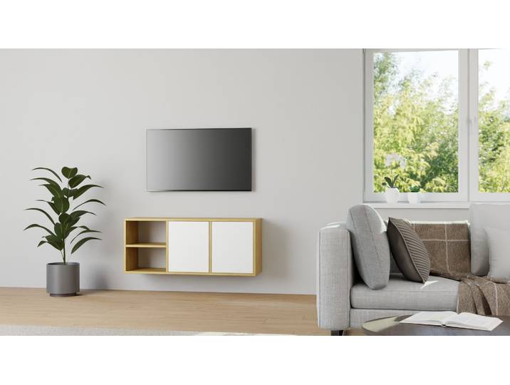 Hängesideboard nach Maß – gratis Magazin Eiche Natur geölt