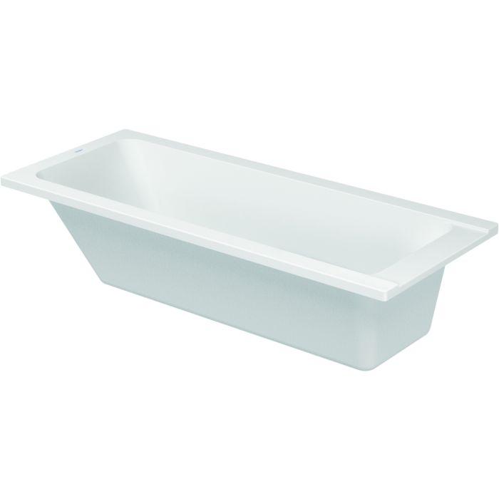 Duravit Badewanne D-Code 700098000000000 Einbauversion, Ablauf Fußseite, weiss