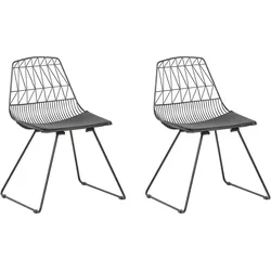 METALLSTUHL 2er-Set Schwarz Harlan