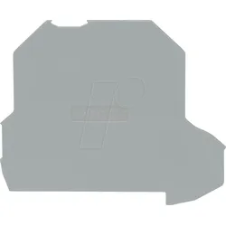 WAGO 2002-2295 - Trennwand, Obergeschoss überstehend, anrastbar, 2 mm dick, grau