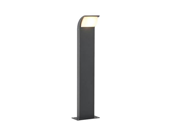 Lucande LED Außenleuchte Tinna (Modern) in Schwarz aus Aluminium (1 flammig,) - Wegeleuchte Pollerleuchte Wegelampe Sockelleuchte