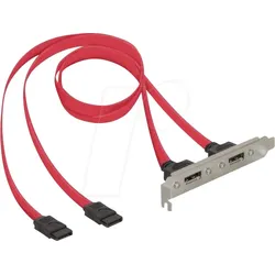 DELOCK 65116 - Slotblende 2x SATA > 2x eSATA extern