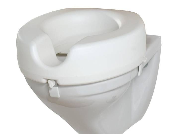 WENKO WC Sitz Toiletten Sitz Erhöhung Aufsatz Deckel Komfort Senioren SECURA