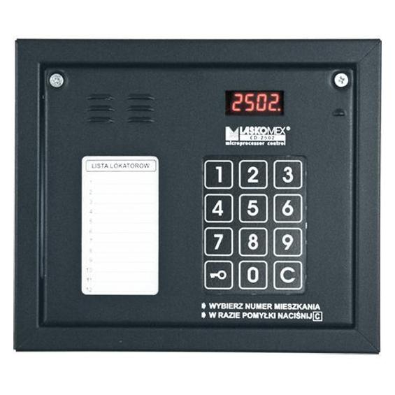 Triton Laskomex CP-2502NR schwarz Audiopanel mit Mini-Mieterliste und RFID-Schlüsselleser (20064)