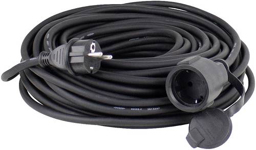 AS Schwabe 60364 Strom Verlängerungskabel 16A Schwarz 25.00m H05RR-F 3G 1,5mm²