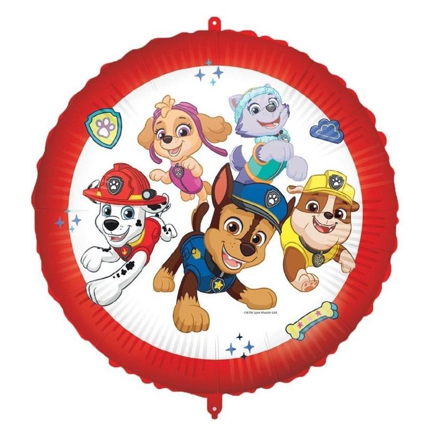 Magni Procos 92975 - Folienballon Paw Patrol, Durchmesser circa 46 cm, Helium, Luft, Ballon, Geburtstag, M (1x) (763.92975)