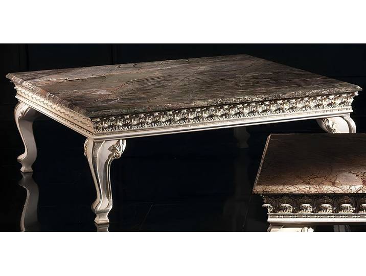 JVmoebel Beistelltisch Vintage Couchtisch aus echtem Holz mit italienischer Handwerkskunst (1-St., Kaffeetisch), Made in Europa