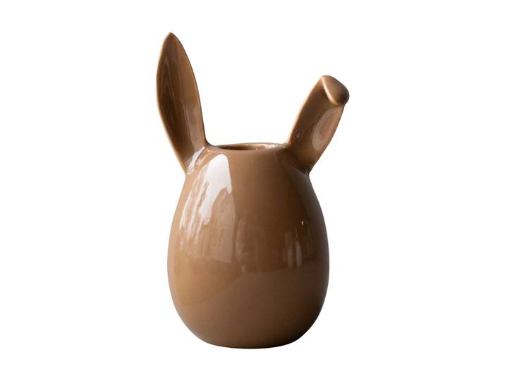 DBKD Rabbit kandelaar 13 cm Shiny nougat