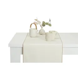 como Tischläufer  Uni , creme , 100% Baumwolle , Maße (cm): B: 45