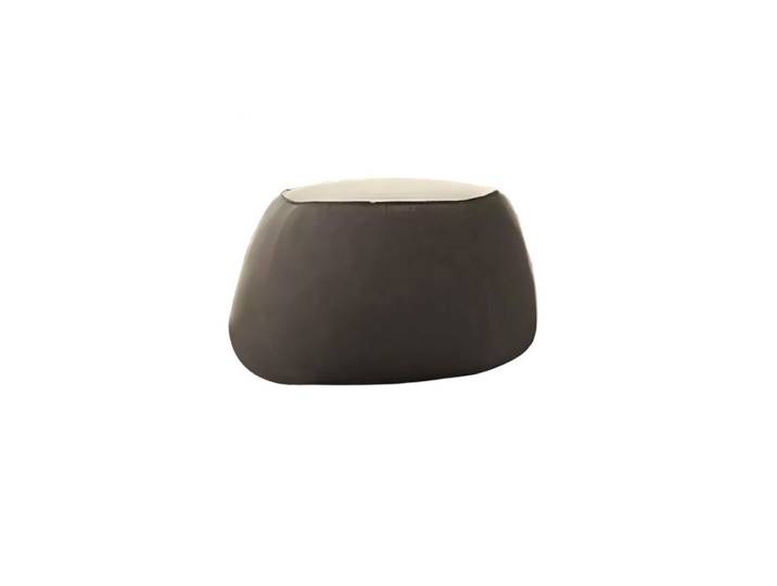 Xlmoebel Pouf Runder Pouf in Grau mit modernem Design für das Wohnzimmer (1-St., Pouf), Hergestellt in Europa
