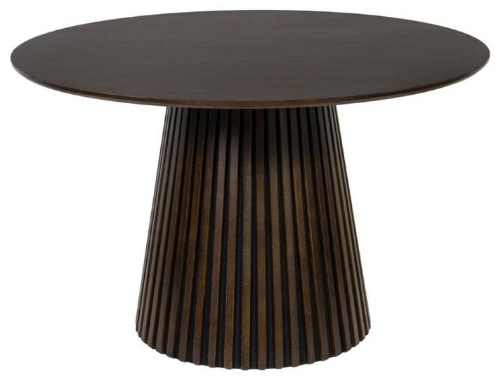 Starhome Esstisch Amalfi Eiche massiv rund 120cm Smoked Oak