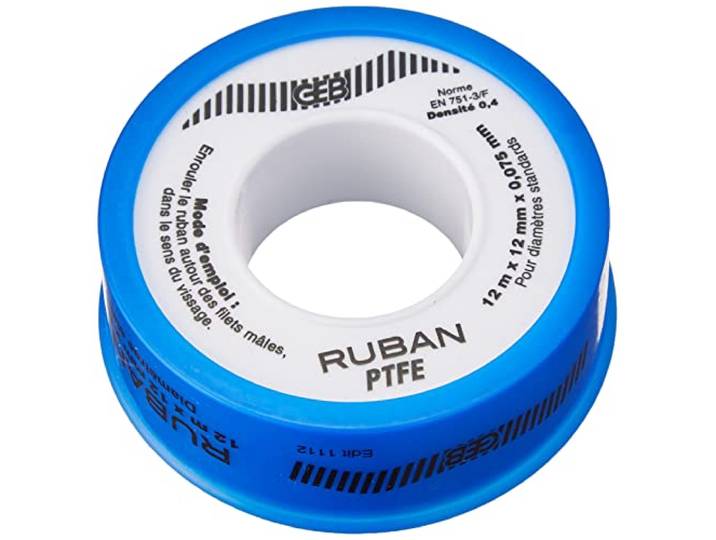 GEB 60686 Ruban teflon 12mm 815192\, Clair
