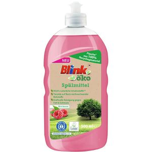 Blink Spülmittel Öko, Himbeer, Bio, kraftvoll gegen Fett & Schmutz, Flasche, 500ml