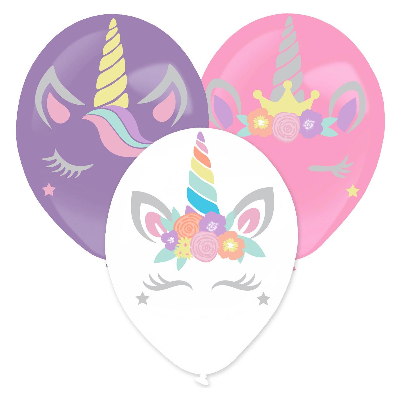 Amscan Ballons latex - Licorne à personnaliser (3pcs) (3x) (9911768)