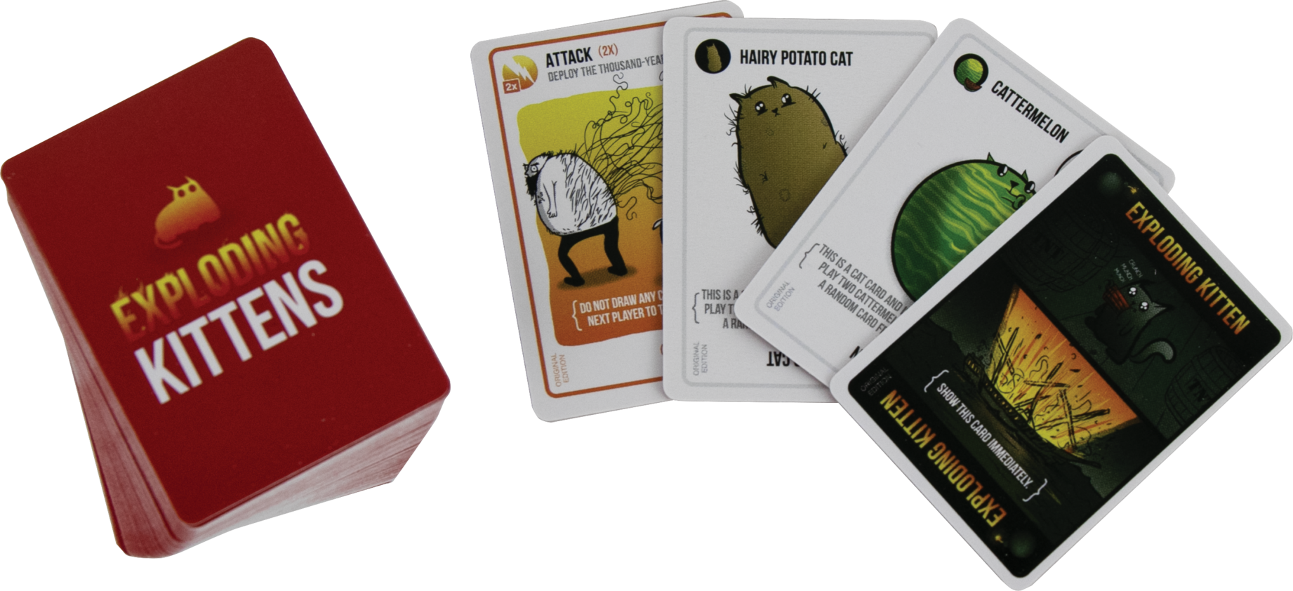 World's Smallest Exploding Kittens Card Game for 2-5 Players, Ages 8+, by Super Impulse