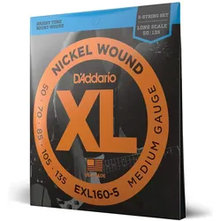 D'Addario EXL160-5 (5x, E-Bass, 0.14"), Saiten