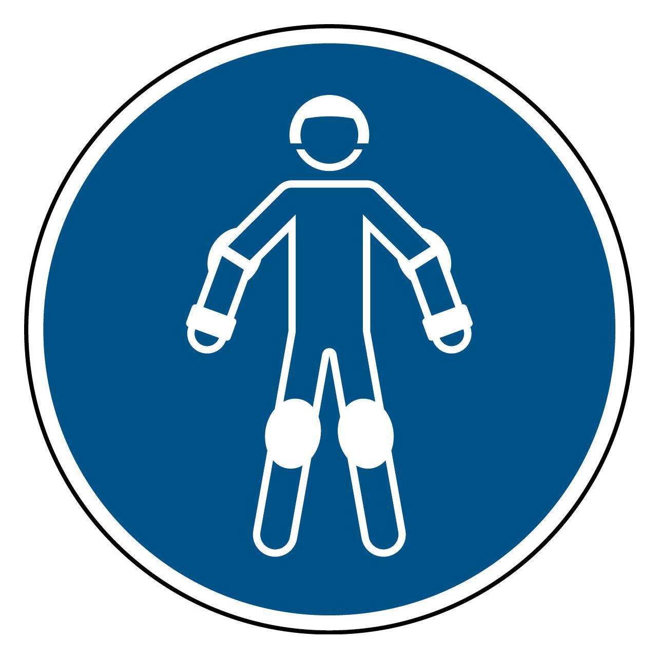 Brady ISO-Sicherheitsschild - Rollsport-Schutzausrüstung tragen (M/M049/NT-ALU-DIA200/1-B)