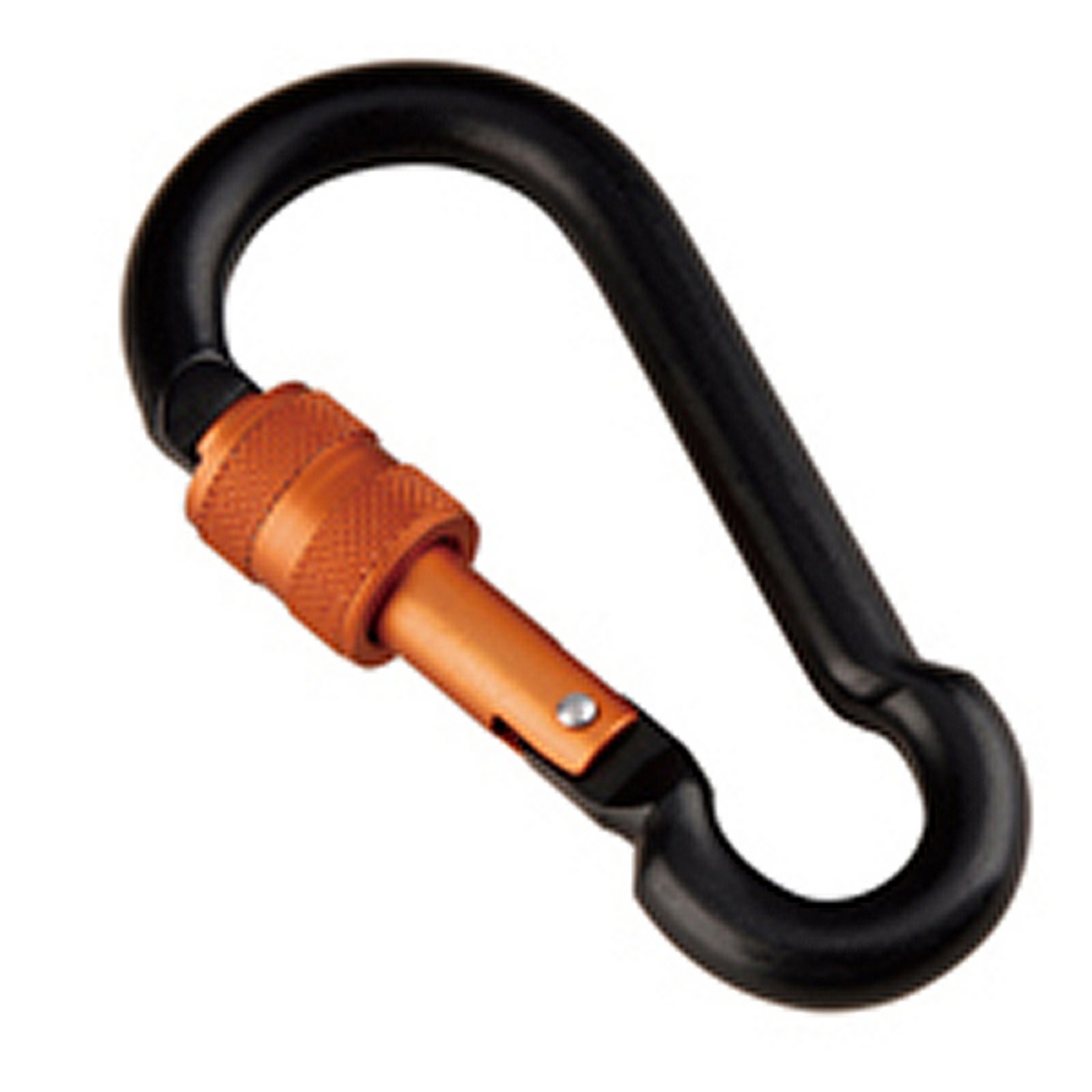 Munkees Pear-Shape Carabiner w. Screw Lock Schlüsselanhänger orange Größe 8x80mm