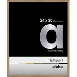 Nielsen Aluminium-Bilderrahmen Alpha  Normalglas / Floatglas / Eiche / 24 x 30