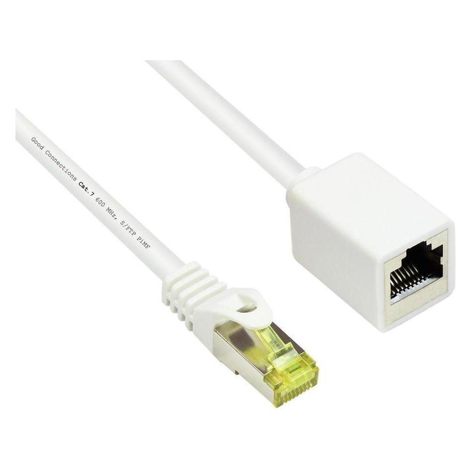 Varia SO-37074 - Patchkabelverlängerung, S/FTP, 1m, weiss (S/FTP, CAT7, 1 m) (SO-37074)