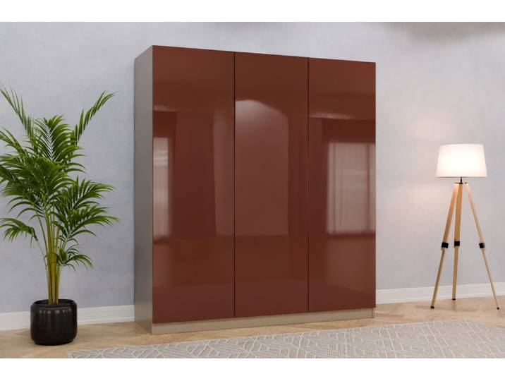 Schrank nach Maß - RAL 8012 Rotbraun - 200x178x58cm - Individuell konfigurieren