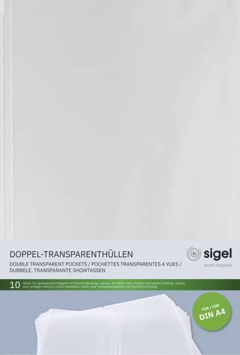 Sigel Doppel-Transparenthülle DIN A4 SM180 10St.