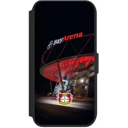 Nivocase Klapphülle für Apple iPhone 8 Handyhülle aus Kunst Leder NIVOflip schwarz Bayer 04 Leverkusen (Apple iPhone 8), Smartphone Hülle, Schwarz