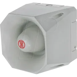 WERMA 14210055 - Mehrtonsirene WM 42 Töne 18-30VDC GY