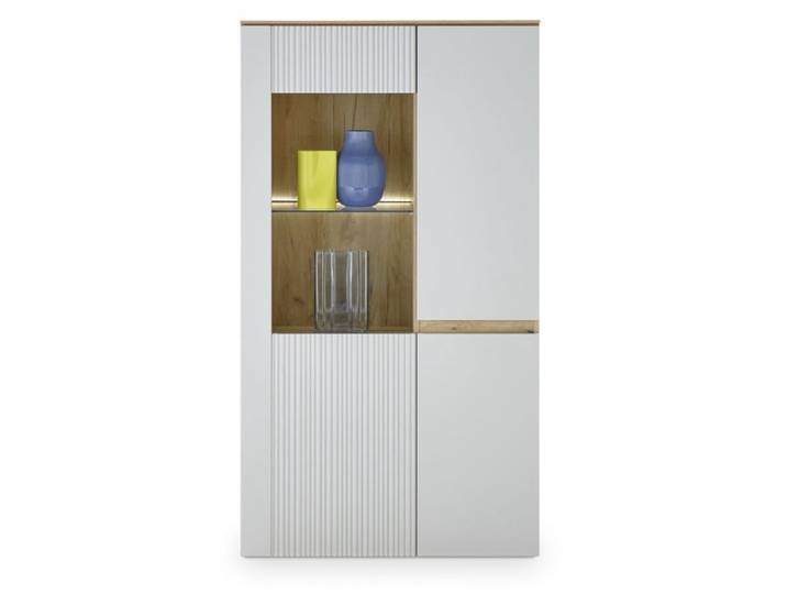 Trendstore Wamila Vitrine mit 2 Türen - optional mit Beleuchtun