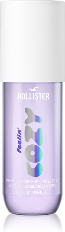 Hollister Feelin' Cozy brume parfumée corps et cheveux pour femme Marshmallow 198 ml