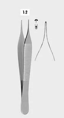 Zepf medical instruments GmbH Chirurgische Pinzette Micro-Adson fein, 1 x 2 Zähne, 15,0 cm 10-1806-15