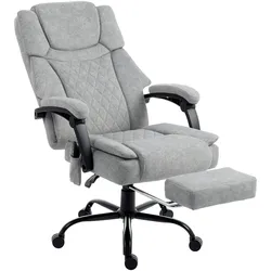 BÜROSTUHL-MIT-MASSAGEFUNKTION Polyester Grau