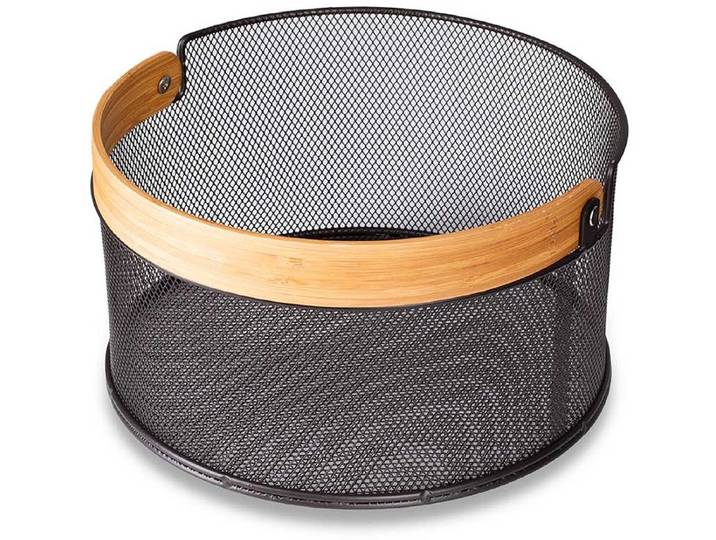 Husla - Broodmand - Bruin - Stalen Frame - Bamboe Handgreep